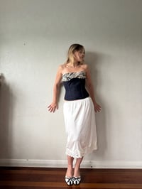 Image 3 of THE ALEXANDRIA DENIM CORSET 