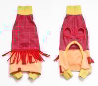 Image 9 of fringe cowboy boot tank italian greyhound catneydogney upcycled dog jumpsuit pajama romper  iggy