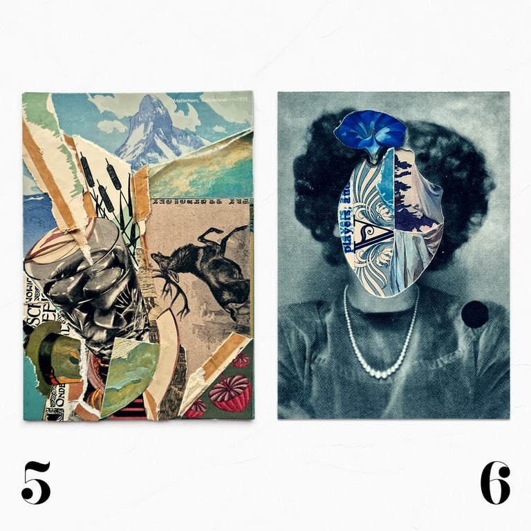 studio originals postcard series – ten textured, detail-rich collage works Image 3