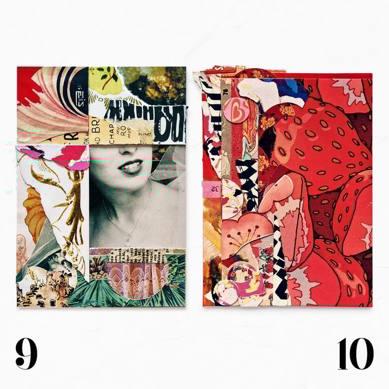 studio originals postcard series – ten textured, detail-rich collage works Image 5
