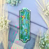 Image 1 of Koi Pond Stained Glass Art Bookmark | Reading Accessory