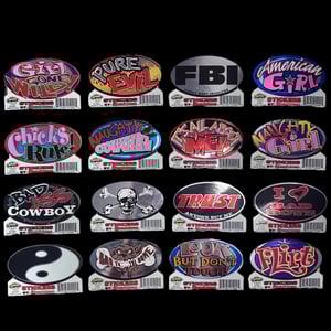 Image of 2000s MINI deadstock oval stickers!