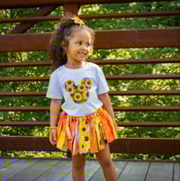 Image 6 of Floral Mouse Baby Toddler Girl’s Shirt Bodysuit Top Roses Sunflowers 