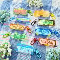 Image 1 of Pokemon Number Plate Acrylic Keychain | Pokemon Gifts