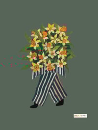 'Daffodil Girl When There Are No Words' Print
