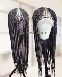 Image 3 of Middle Part Ghana Braid