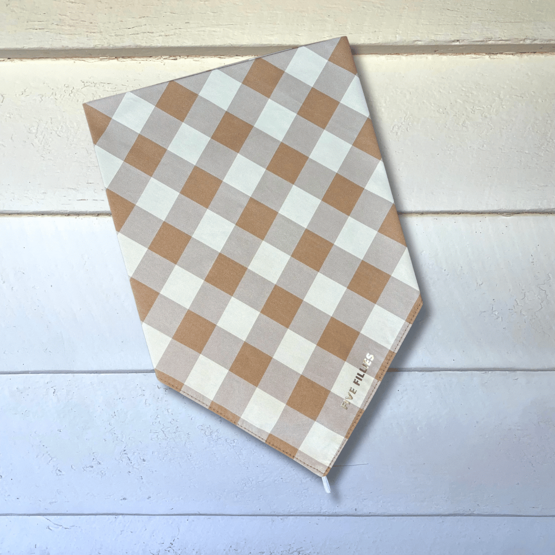 Image of Brown Gingham Scarf