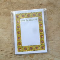 Image 3 of 12 x Bookplates - Sunflowers
