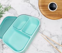 Image 1 of Silicone Bento 3 Lunchbox Mint