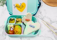 Image 2 of Silicone Bento 3 Lunchbox Mint