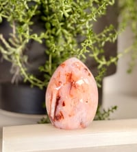 Image 1 of CARNELIAN AND FLOWER AGATE TEAR DROP 