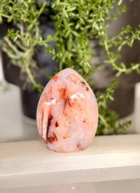 Image 2 of CARNELIAN AND FLOWER AGATE TEAR DROP 