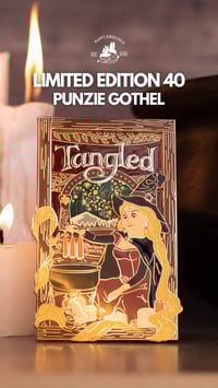 Image 1 of LONG-HAIRED WITCH PRINCESS : 4" Poster Pin (Limited Edition 40)