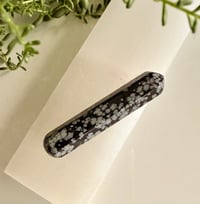 Image 1 of SNOW FLAKE OBSIDIAN WAND 