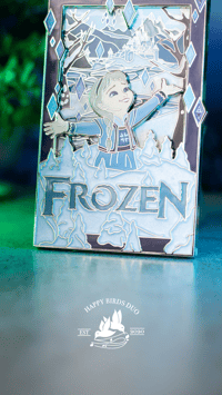 Image 2 of WINTER ELSA: 4" Poster Pin (Limited Edition 40)