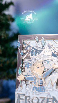 Image 3 of WINTER ELSA: 4" Poster Pin (Limited Edition 40)