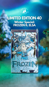 Image 1 of WINTER ELSA: 4" Poster Pin (Limited Edition 40)