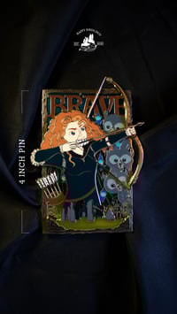 Image 2 of ARCHER PRINCESS : 4" Poster Pin (Limited Edition 65)