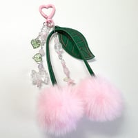 Image 1 of cherry bag charm / keychain 