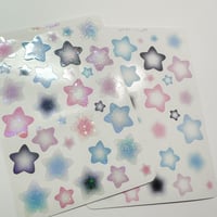 Image 2 of ombré stars transparent