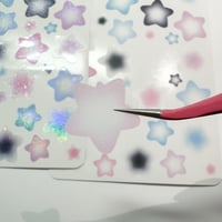 Image 4 of ombré stars transparent