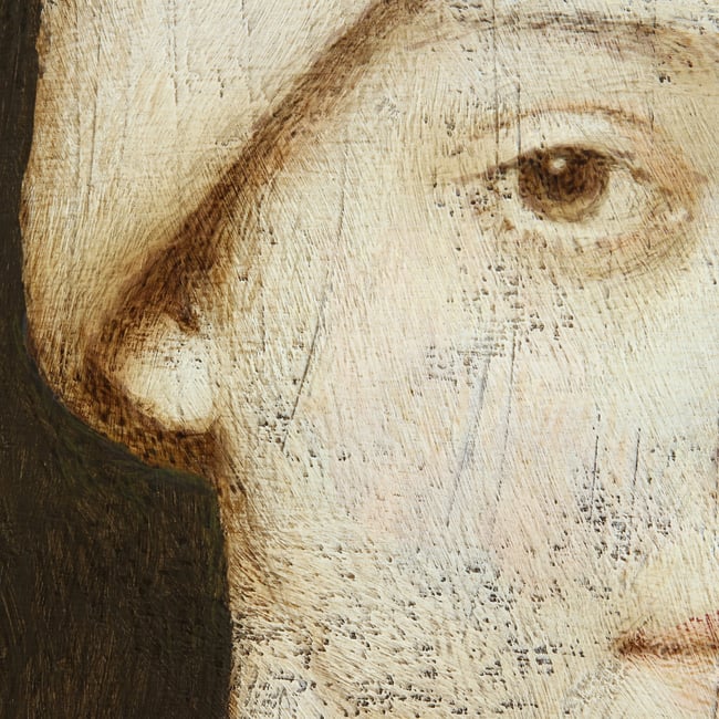 Small portrait in a hat  VII