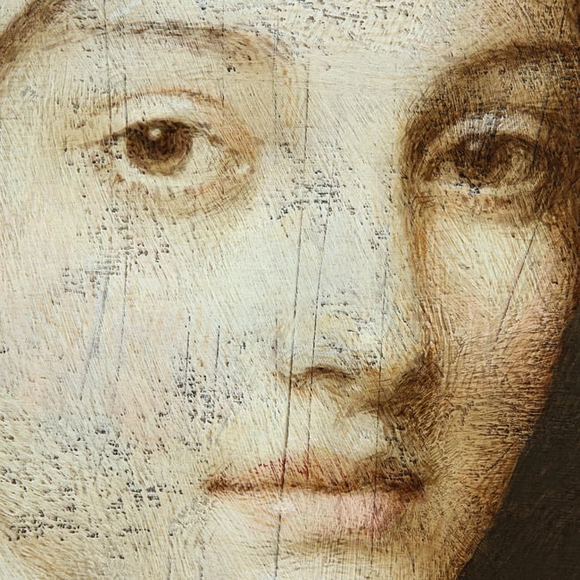 Small portrait in a hat  VII