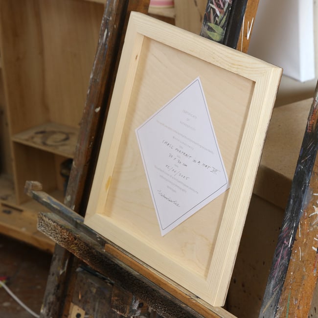 Small portrait in a hat  VII