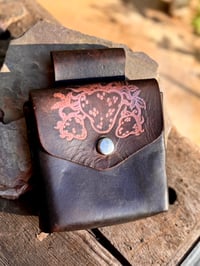 Image 1 of Original Tom Fugle Strawberries Leather Stash Pouch