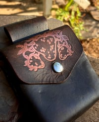 Image 2 of Original Tom Fugle Strawberries Leather Stash Pouch