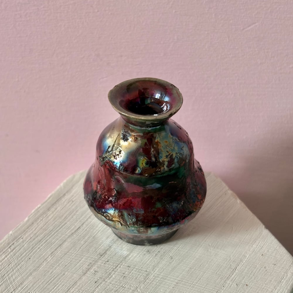 Image of Spectrum Raku Vase 