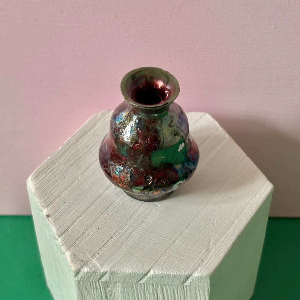Image of Spectrum Raku Vase