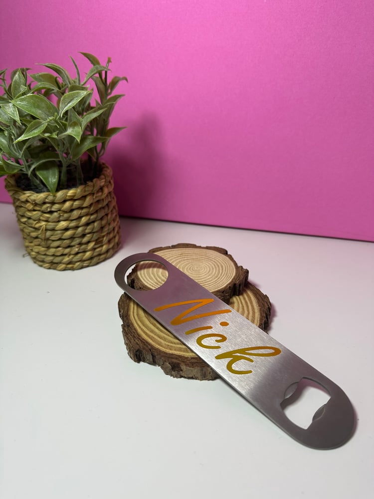 Image of Stainless Steel Bottle Opener 