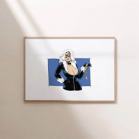 Image 2 of Black Cat  Burglar Print