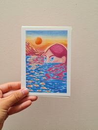 Image 2 of LOT DE 4 CARTES POSTALES - FEMMES PAYSAGES