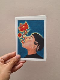 Image 4 of LOT DE 4 CARTES POSTALES - FEMMES PAYSAGES