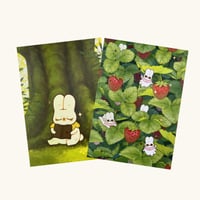 Image 1 of Bundle of 2 Art prints with raised gold foil details