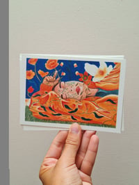 Image 3 of LOT DE 4 CARTES POSTALES - FEMMES PAYSAGES