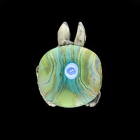 Image 2 of XXL. Young Burro Donkey - Flamework Glass Sculpture Bead