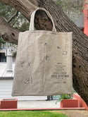 Repurposed Large Canvas Tote Bag