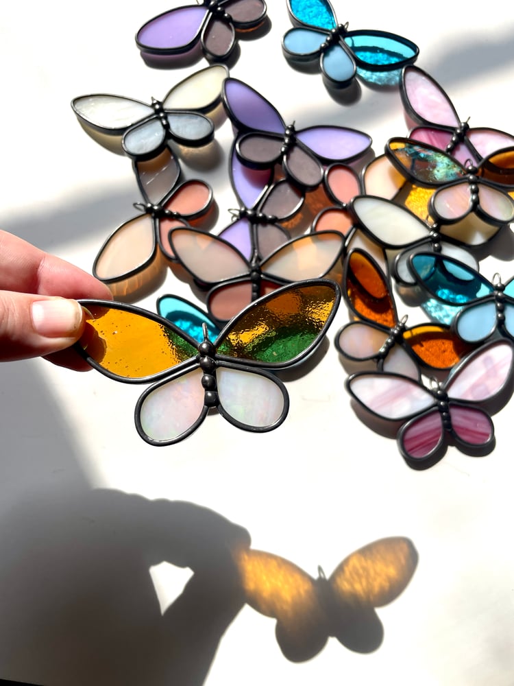 Image of Butterfly Yellow Amber