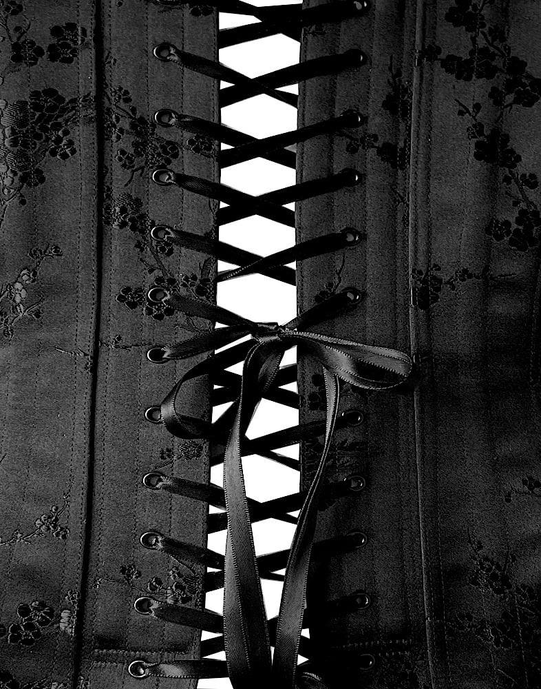 Image of  SAKURA SILK BROCADE CORSET