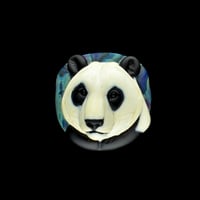 Image 1 of LG. Giant Panda - Flamework Glass Sculpture Bead