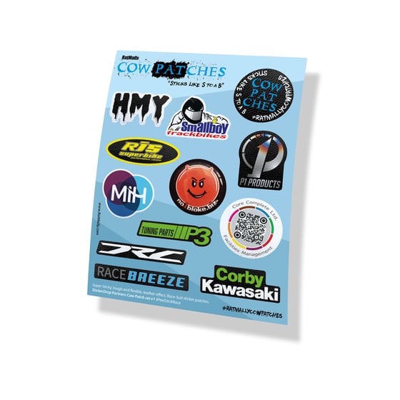 Image of StickerDrop Cow Patches set
