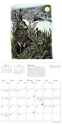 Image 2 of Angela Harding Mini Wall Calendar 2026