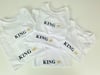 White Mens King Tee