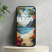 3D Hawaiian Phone Wallpaper
