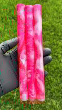 Image 2 of Sixteen Candles, custom bespoke pen blanks, high pressure cured with Alumilite Resin. Bespoke ready!