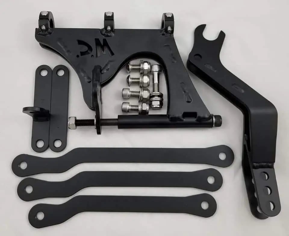 MOJO CUSTOMS: HONDA RUCKUS GY6 BOLT ON MOTOR MOUNT (7″ OFFSET)