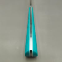 Image 3 of Petty knife turquoise linen micarta
